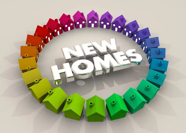 New Homes Houses Neighborhood — Stock Photo, Image