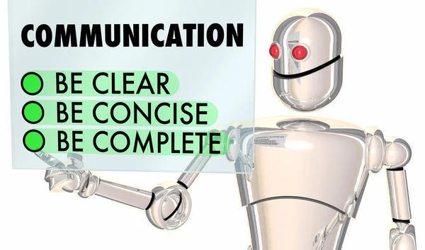 Jasne zwięzłe komunikacji kompletny — Zdjęcie stockowe
