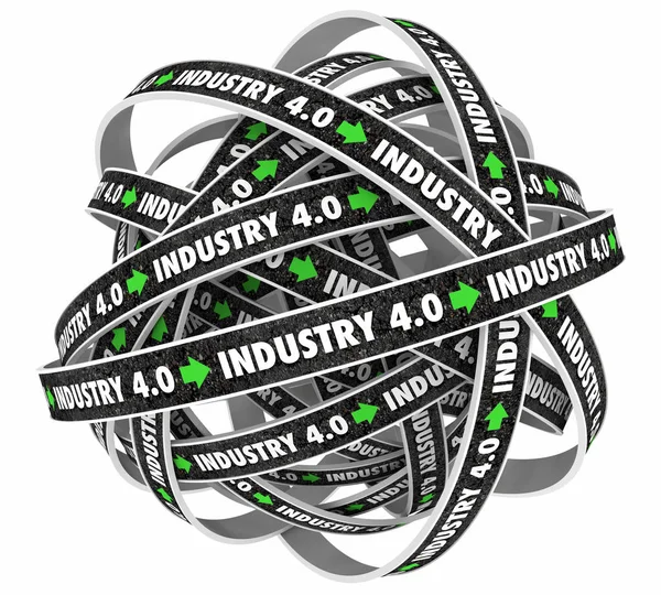 Indústria 4.0 Novo modelo de negócio Tecnologia — Fotografia de Stock