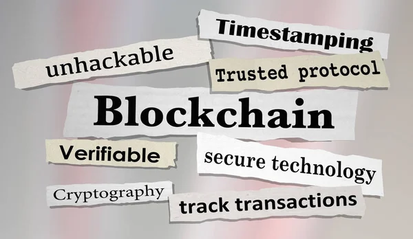 Tecnología Blockchain Secure —  Fotos de Stock