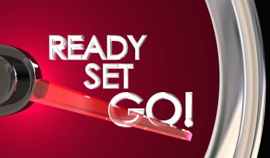 Hazır Set git hız göstergesi Begin yarış rekabet