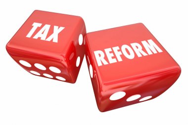 Tax Reform Dice Rolling Save Money Pay Less clipart