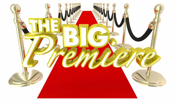 The Big Premiere Red Carpet Debut Opening Night Event — Stock Photo, Image