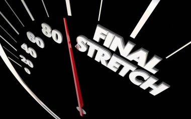 Neredeyse orada yapılan son streç hız göstergesi 