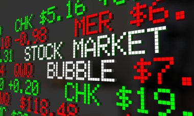 Borsa Bubble Ticker Wall Street patlama 