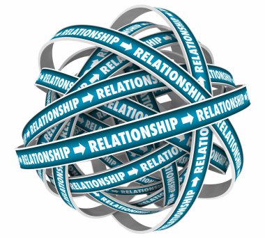 İlişki daireler sonsuz döngüsü 3d çizim