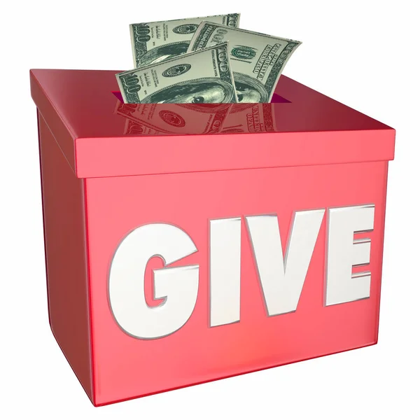 Donare raccolta di denaro Donazione Box Charity — Foto Stock