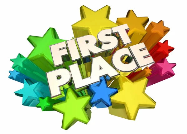 First Place Stars — Stock Photo, Image