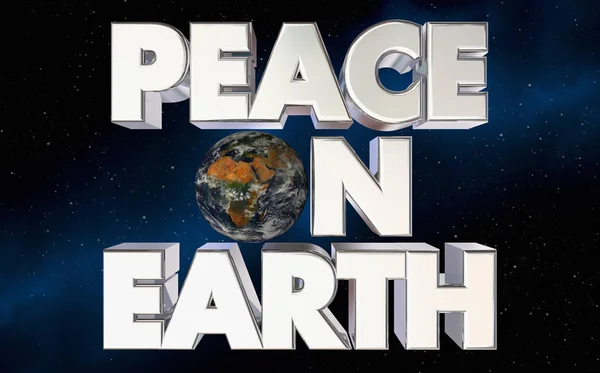 Dünya gezegeni kelime uyum barış — Stok fotoğraf