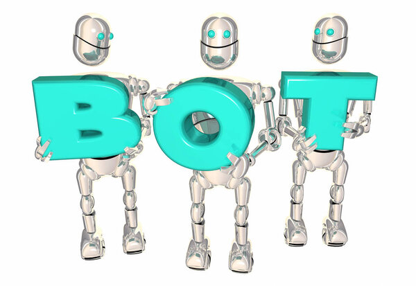 Bot Word Robots несущие буквы Word AI
 