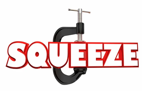 Squeeze mot Illustration 3d — Photo