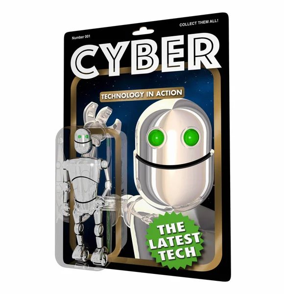 Cyber Robot 3d Illustration — ストック写真