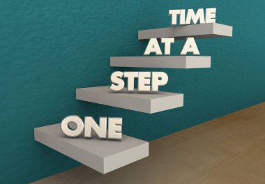 One Step at a Time  clipart
