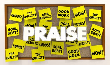 Praise Compliments Notes  clipart