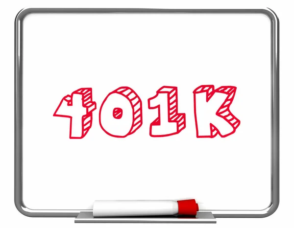 401k beruházások tervezése — Stock Fotó