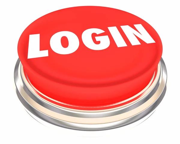 Login knop illustratie — Stockfoto