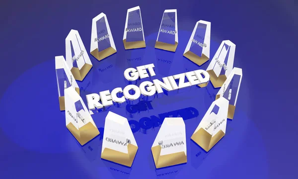 Get Recognized Awards — Stock Photo, Image