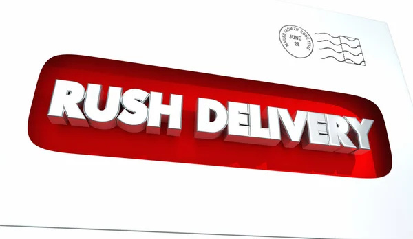 Rush levering envelop — Stockfoto