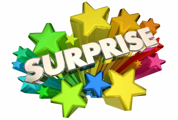 Surprise Stars Big Announcement — Stock Photo, Image