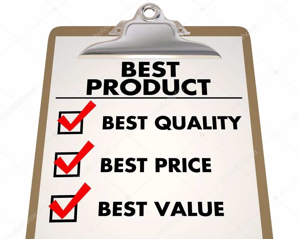 Best Product Checklist 