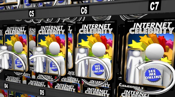 Internet Celebrity Online Star Video — Stock Photo, Image