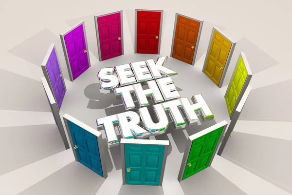 Busca las puertas de la verdad — Foto de Stock