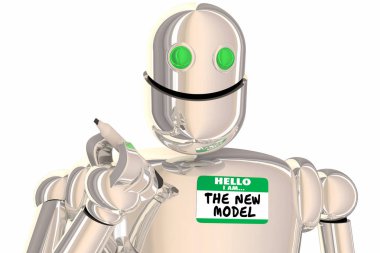 Im'yeni Model adı robot Tag Modern güncelleştirmek 3d çizim