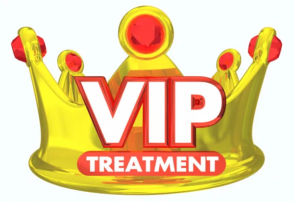 Leczenie Royal Vip Crown Gold Ilustracja — Zdjęcie stockowe