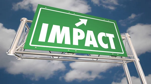 Etkisi Otoban işareti büyük fark yaratır etkisi 3d çizim