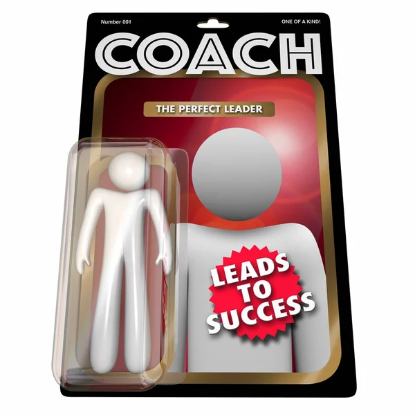 Coach Ledarskap Mentor Manager Action Figur Illustration — Stockfoto