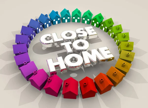 Eve konum Neighborhood yakınındaki yakın 3d çizim