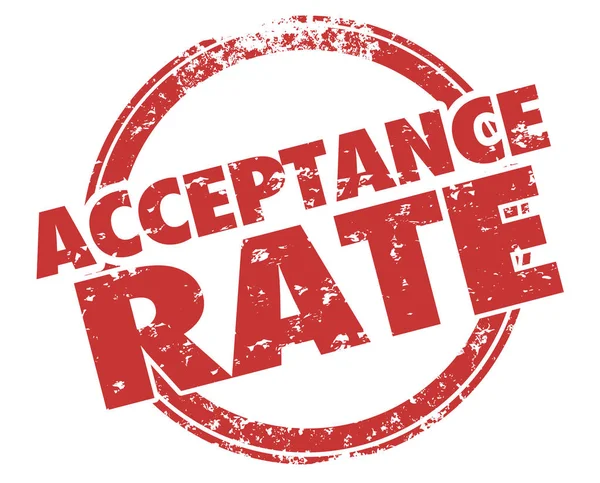 Acceptance Rate Stamp Approval Response Illustration — Stock Photo, Image