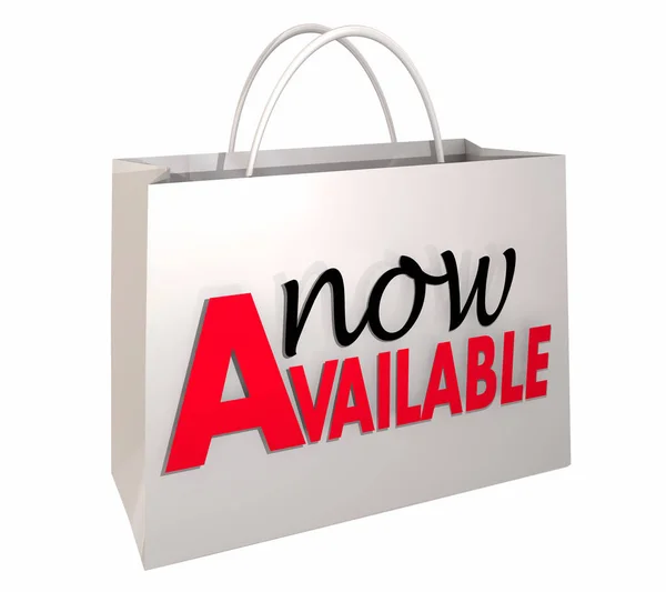 Now Available Shopping Bag New Product Order Illustration — Stock Photo, Image