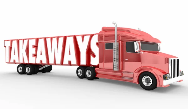Takeaways Truck 3d Illustration — Stock Photo, Image