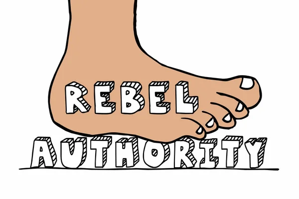 Rebel Against Authority — Stock Photo, Image