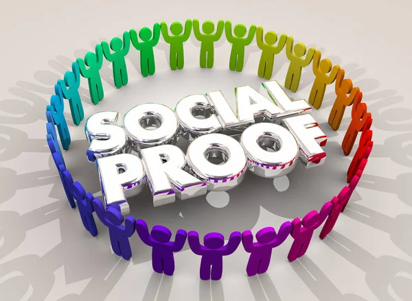 Social Proof People Network — Stock Photo, Image