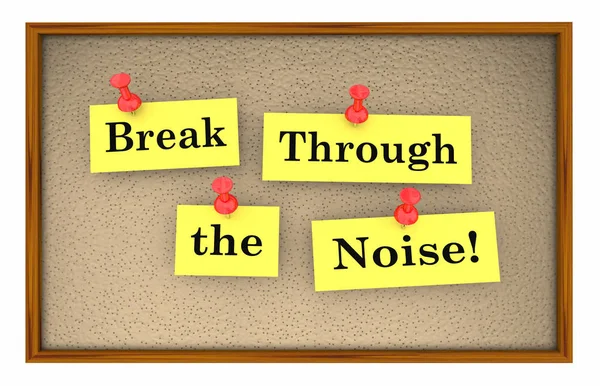 Break Through the Noise — Stock Photo, Image