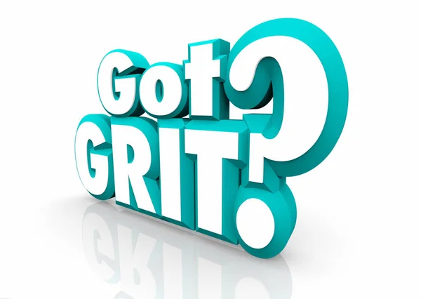 Got Grit Question — Stock Photo, Image