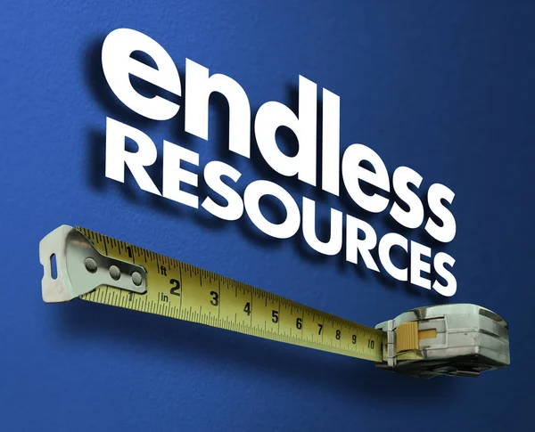 Endless Resources Measuring Tape Measure Supply Illustration — Stock Photo, Image