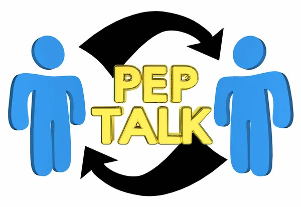 Pep Talk People Encourage each other — стоковое фото