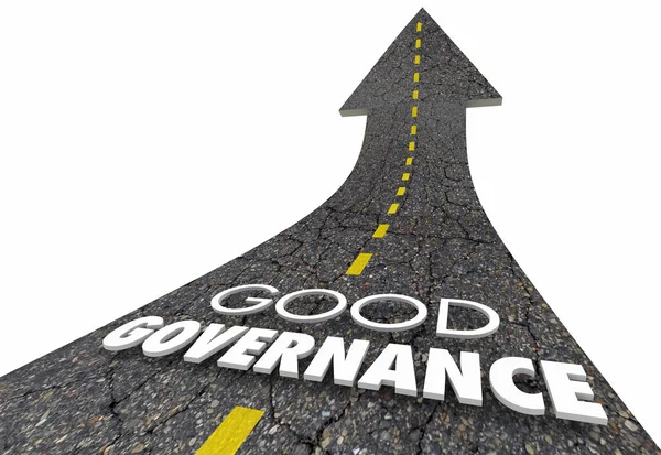 Buona governance Gestione della supervisione Strada — Foto Stock