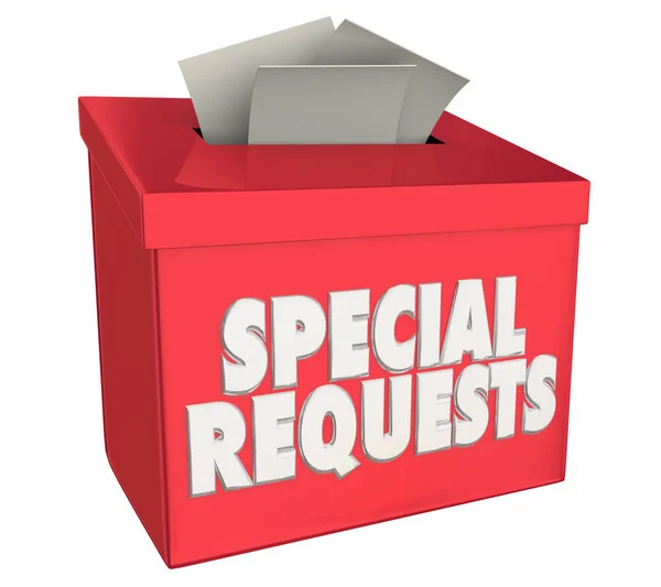 Box Collecting Special Requests Illustration — Stock Photo, Image