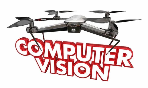 Drone Bedrijf Computer Vision Tekst Illustratie — Stockfoto