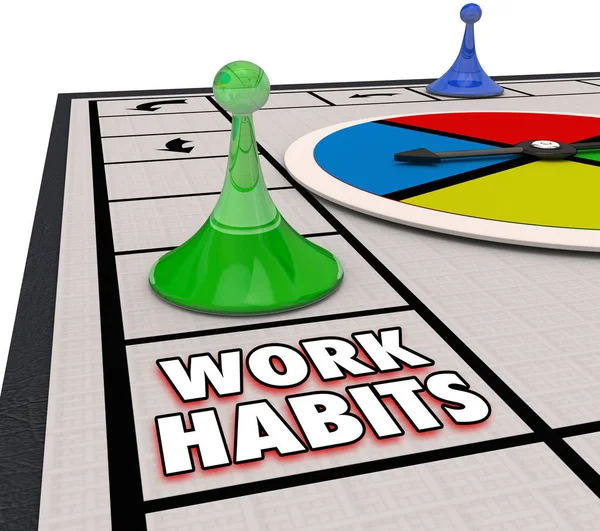 Work Habits Successful Methods Processes Board Game — Stock Photo, Image