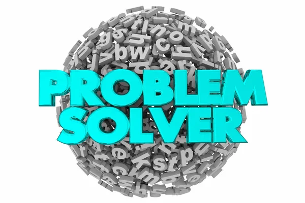 Problem Solver Listów Puzzle Wyzwanie Ilustracja — Zdjęcie stockowe