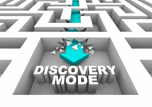 Discovery Mode Puzzle Lösung Illustration — Stockfoto