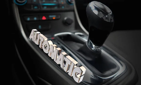 Automatic Gear Shift Transmission Car Illustration — Stock Photo, Image