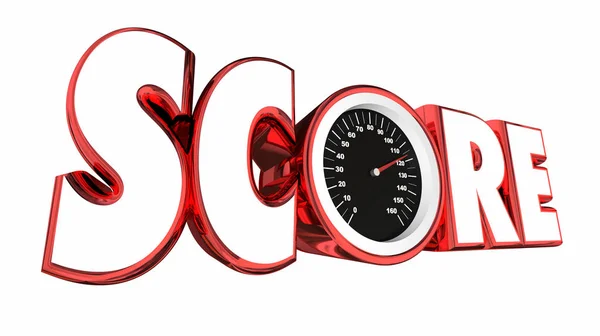 Score Speedometer Illustration — Stock Photo, Image