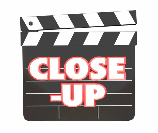 Close Film Clapper Board Film Studio Sparare Illustrazione — Foto Stock