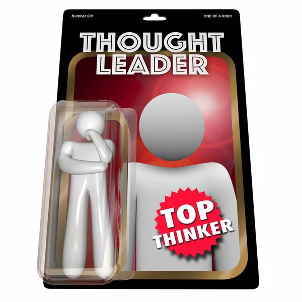 Thought Leader Thinker Action Figure Illustration — Stock Photo, Image